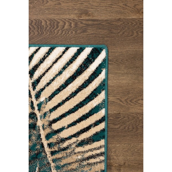 Vlněný koberec v petrolejové barvě 133x180 cm Areca – Agnella-image-3