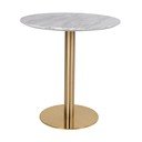 Kulatý jídelní stůl s deskou v dekoru mramoru ø 70 cm Bolzano – House Nordic