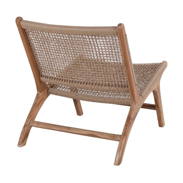 Hnědé zahradní křeslo z teakového dřeva Bonami Essentials Derby-image-2