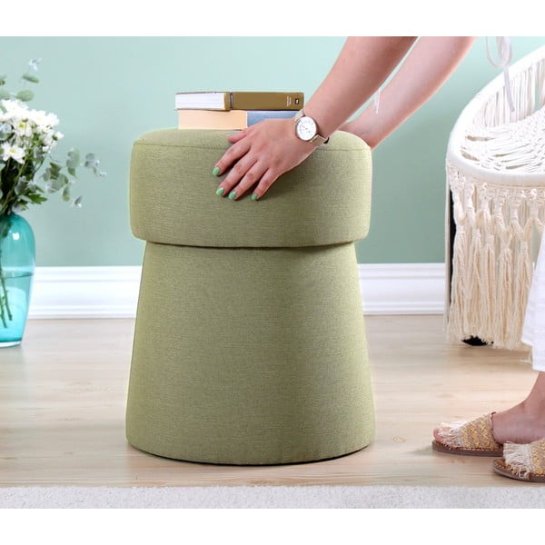 Světle zelený taburet Beans – Artie-image-3