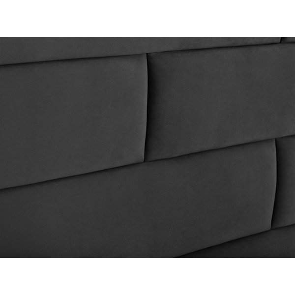 Tmavě šedé čelo postele Cosmopolitan Design New York, šířka 200 cm-image-3