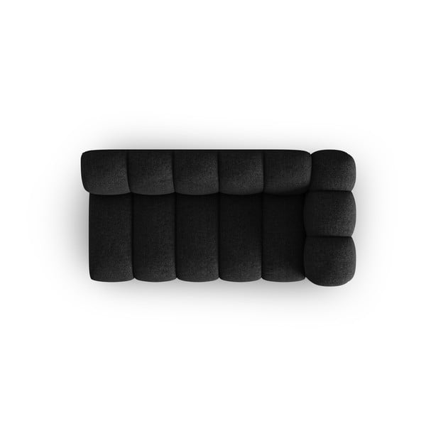 Černoantracitový modul pohovky (pravý roh) Lupine – Micadoni Home-image-2