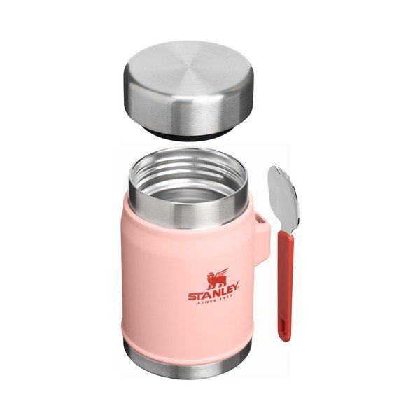 Broskvová termoska na jídlo z nerezové oceli 400 ml Legendary Food Jar + Spork Peach Rose – Stanley-image-2