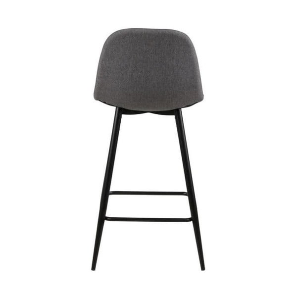 Světle šedé čalouněné barové židle v sadě 2 ks (výška sedáku 65 cm) Wilma – Actona-image-4