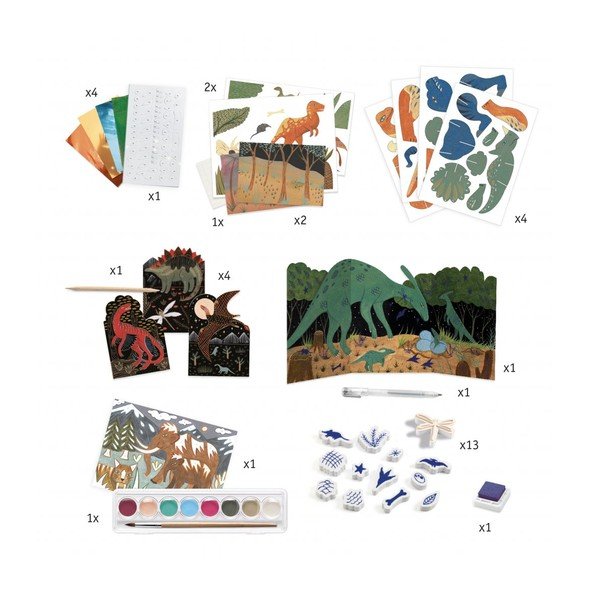 Kreativní výtvarný set Djeco Dinosauři-image-2