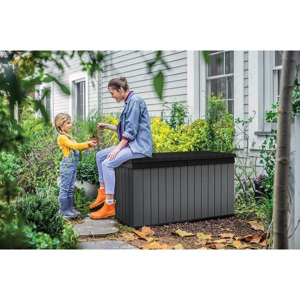 Šedý zahradní úložný box Darwin – Keter-image-2