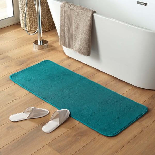 Modrá koupelnová předložka 50x120 cm Vitamine – douceur d'intérieur-image-1