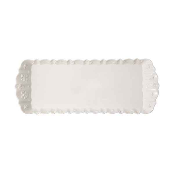Bílý porcelánový tác Toy's Delight Villeroy&Boch, délka 40 cm-image-3