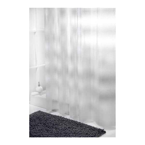 Bílý sprchový závěs Sorema Sport, 180 x 180 cm