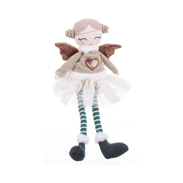 Látková vánoční figurka (výška 42 cm) Angel Girl – Casa Selección