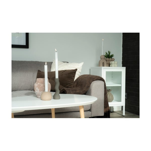 Bílá kovová vitrína 38x70 cm Dalby – House Nordic-image-4