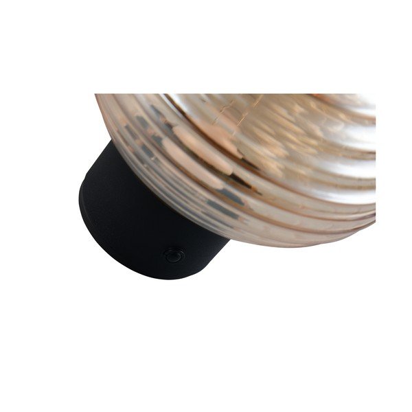 Jantarové skleněné LED nástěnné svítidlo na USB ø 15,5 cm Earl – Reality-image-4