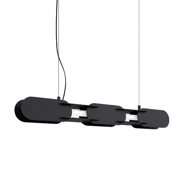 Černé kovové LED závěsné svítidlo CHAIN – Thoro