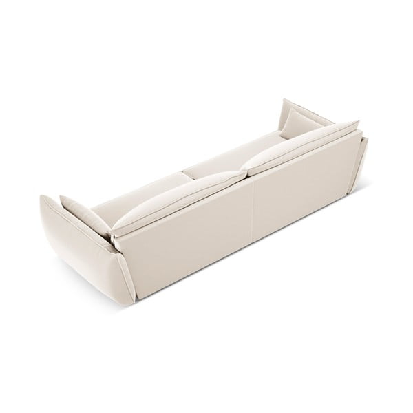 Béžová sametová pohovka 248 cm Vanda – Mazzini Sofas-image-3
