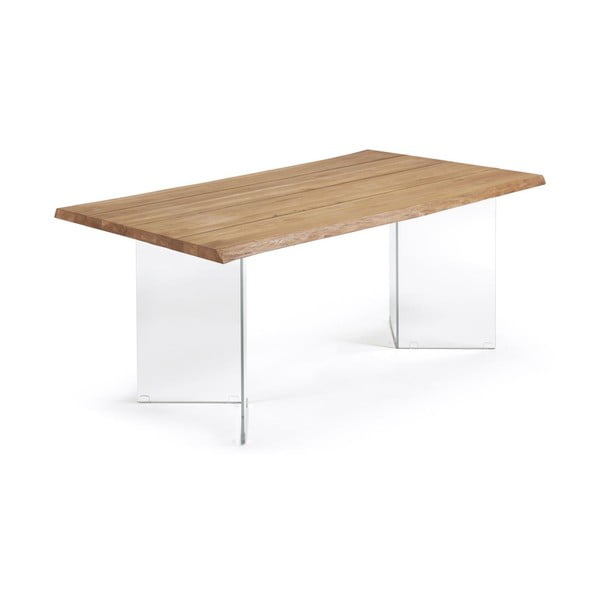 Jídelní stůl s deskou v dubovém dekoru v přírodní barvě 90x160 cm Lotty – Kave Home-image-3