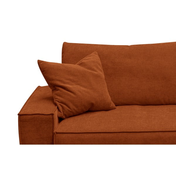 Oranžová rozkládací rohová pohovka (variabilní) Melow – Ghado-image-3