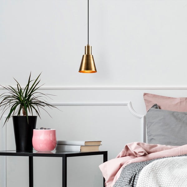 Závěsné svítidlo v černo-zlaté barvě ø 14 cm Kem – Opviq lights-image-3