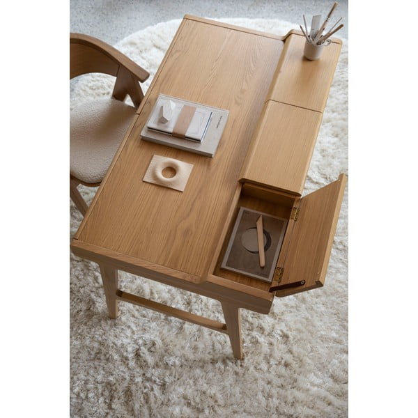 Pracovní stůl se sekretářem 70x120 cm Kaat – Zuiver-image-3