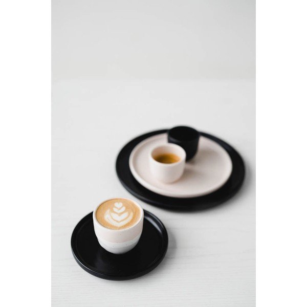 Černý kameninový dezertní talíř ÅOOMI Luna, ø 17 cm-image-3