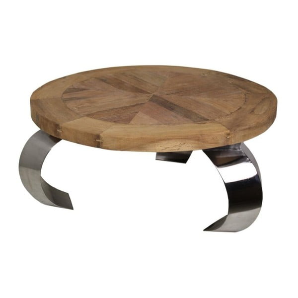 Konferenční stolek z teakového dřeva HSM Collection Opium, ⌀ 80 cm