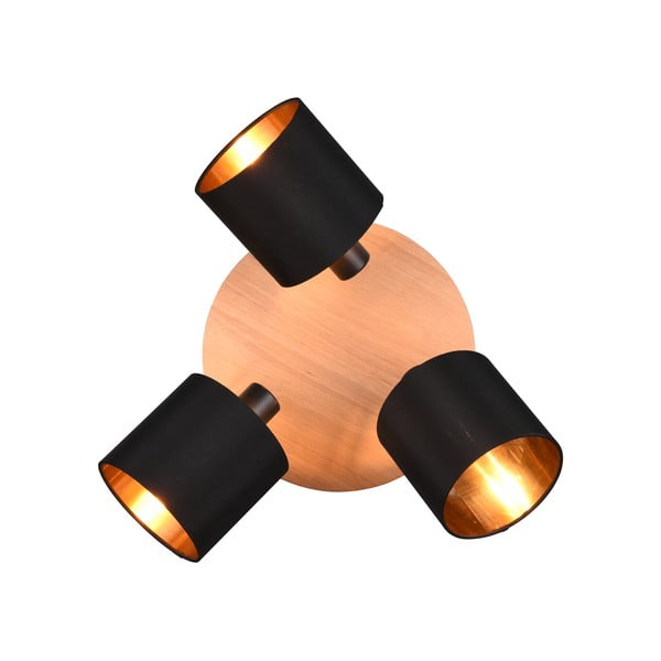 Bodové svítidlo v černo-přírodní barvě ø 12 cm Tommy – Reality-image-4