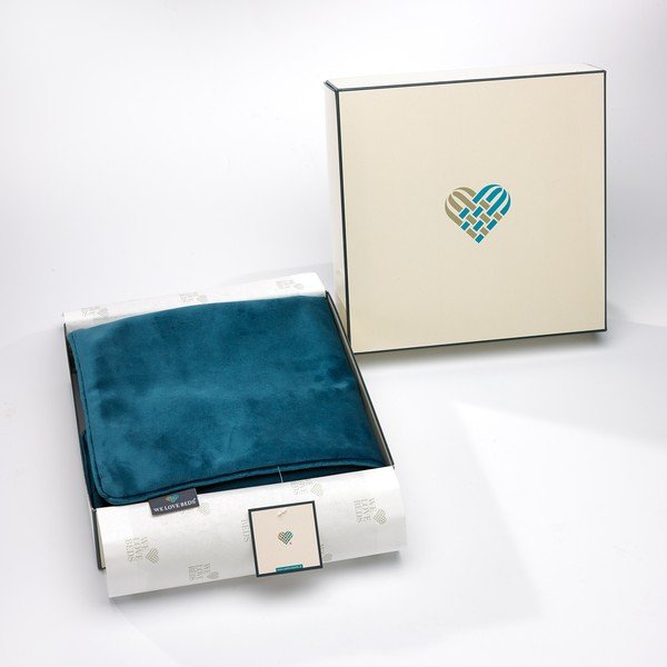 Petrolejově zelený povlak na polštář WeLoveBeds Teal, 50 x 50 cm-image-1