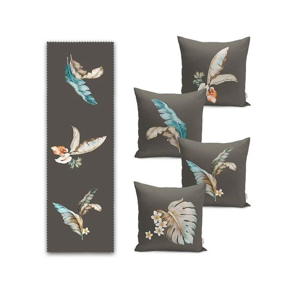 Set povlaků na polštář a běhounu 5 ks – Mila Home
