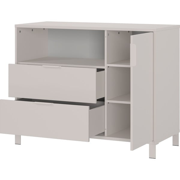 Krémová dětská komoda 115x92x54 cm Alkmaar – Germania-image-3