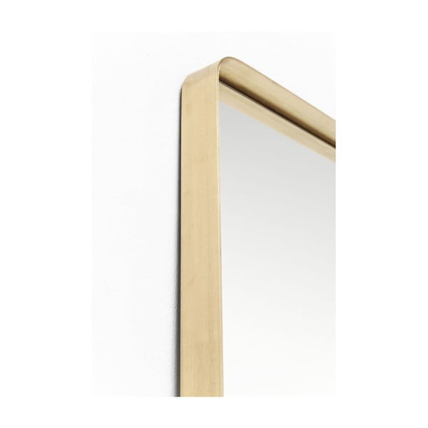 Zrcadlo s rámem v mosazné barvě Kare Design Rectangular, 200 x 70 cm-image-2