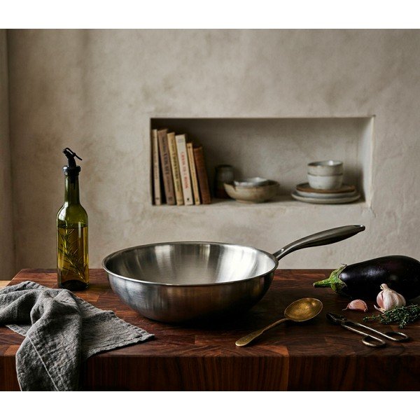 Wok nerezová pánev ø 30 cm Steela – Orion-image-1