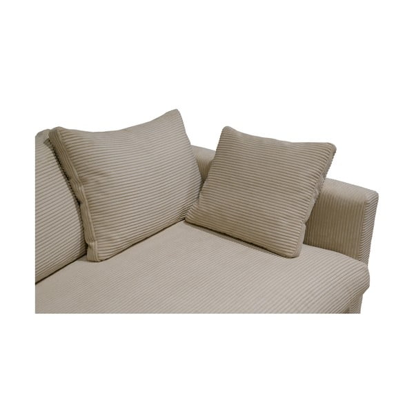 Béžová manšestrová pohovka 266 cm Comfy – Scandic-image-1