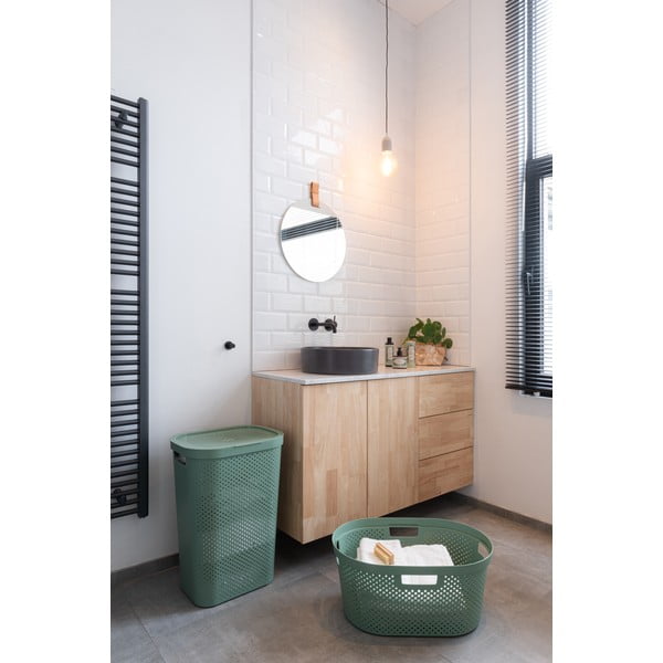 Zelený koš na prádlo Curver Infinity Hamper, 40 l-image-2