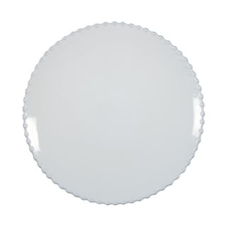 Bílý kameninový talíř Costa Nova Pearl, ⌀ 28 cm