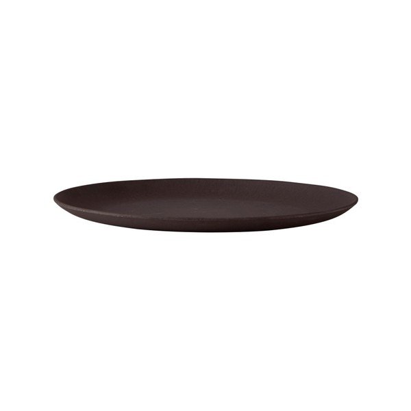 Černý bambusový servírovací tác Villa Collection, ⌀ 22,5 cm
