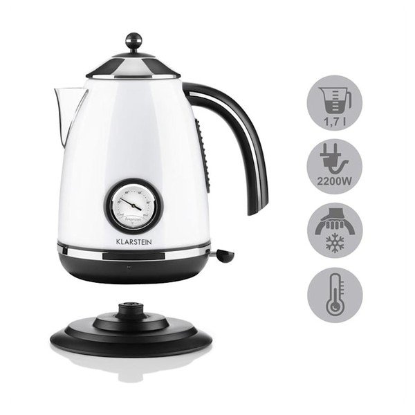 Bílá rychlovarná konvice Klarstein Aquavita Chalet-image-3