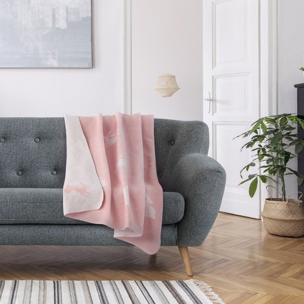 Růžová dětská deka 200x150 cm Rabbit – AmeliaHome-image-1