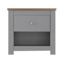 Šedý noční stolek Emerald – Støraa