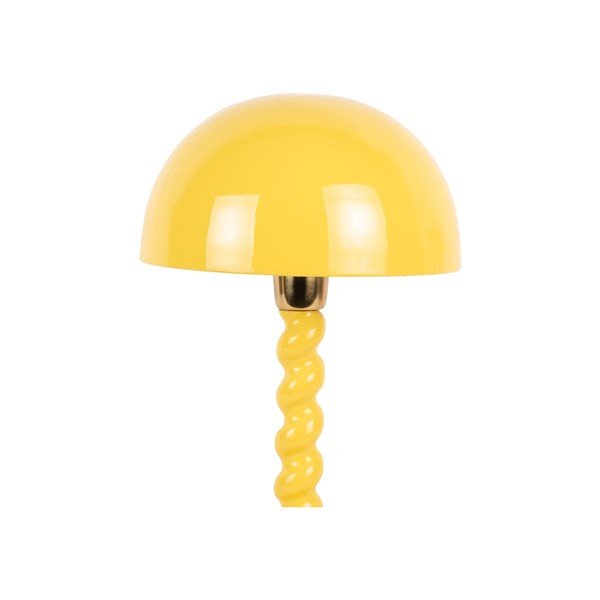 Žlutá stolní lampa s kovovým stínidlem (výška 39 cm) Prisa – Leitmotiv-image-2