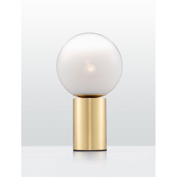 Bílá/ve zlaté barvě skleněná stolní lampa (výška 35,5 cm) Vita – Nova Luce-image-4