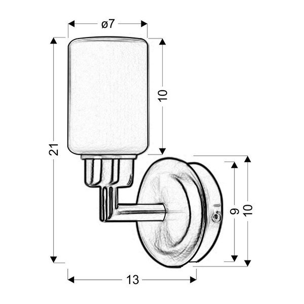 Tmavě šedé nástěnné svítidlo Mirror – Candellux Lighting-image-2
