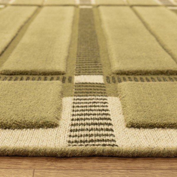 Zelený/béžový ručně tkaný vlněný koberec 120x170 cm – Asiatic Carpets-image-4