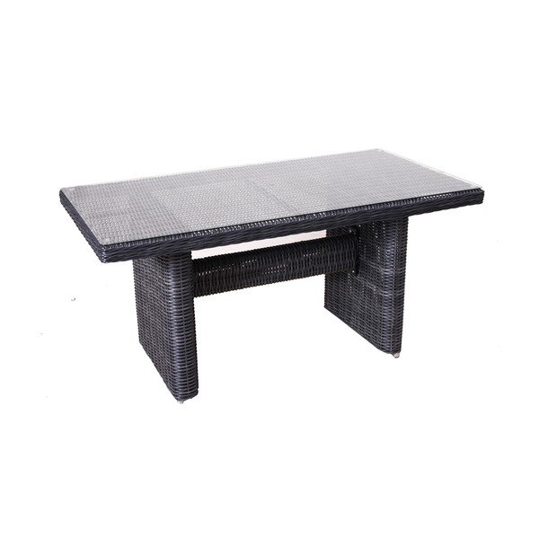 Šedý zahradní lounge set z umělého ratanu pro 9 Montreal - Rojaplast-image-1