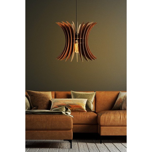 Závěsné svítidlo v přírodní barvě ø 35 cm – Opviq lights-image-1