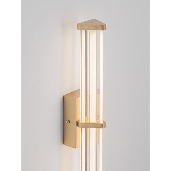 Kovové LED stmívatelné nástěnné svítidlo v matně zlaté barvě Pheme – Nova Luce-image-3