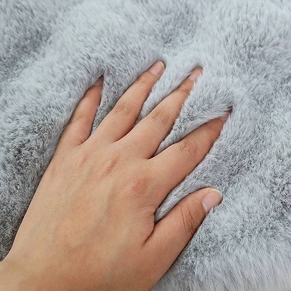 Světle šedý pratelný kulatý koberec ø 120 cm Bubble Grey – Mila Home-image-1