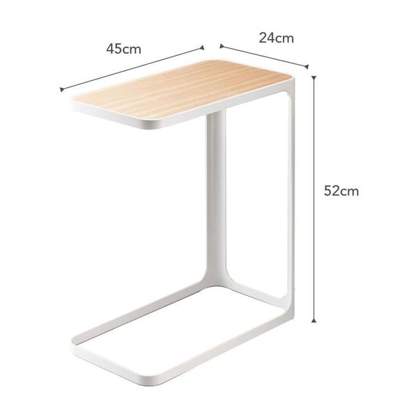 Bílý stolek YAMAZAKI Frame-image-4