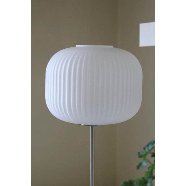 Bílá/ve stříbrné barvě stolní lampa se skleněným stínidlem (výška 50 cm) Sober – Markslöjd-image-2