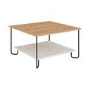 Konferenční stolek s deskou v dubovém dekoru v bílo-přírodní barvě 80x80 cm Tonka – Marckeric
