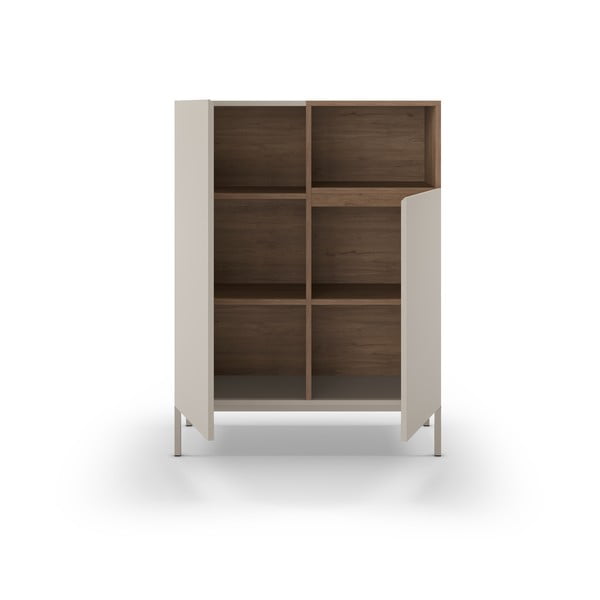 Krémová skříňka 90x120 cm Cailin – Marckeric-image-4