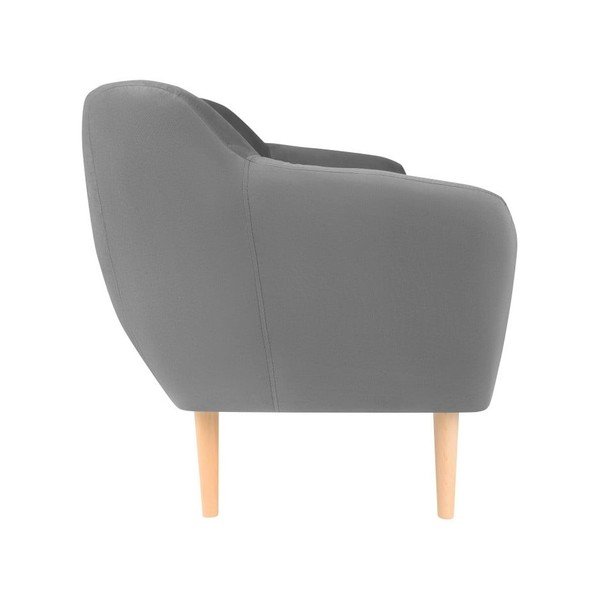 Šedá sametová pohovka Mazzini Sofas Sardaigne, 188 cm-image-4